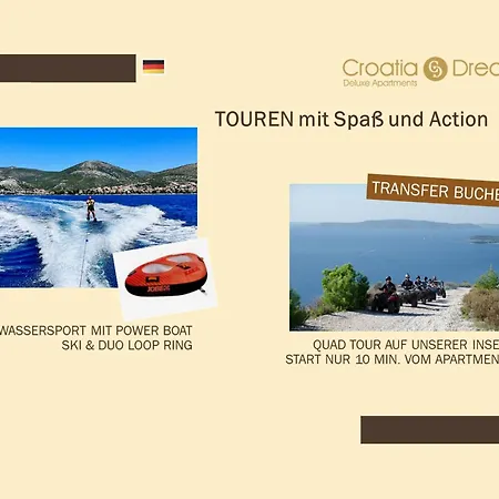 Apartmán Sunshine Deluxe 80m2 With Pool, 50 M2 Garden Lounge And Outdoor Space Trogir